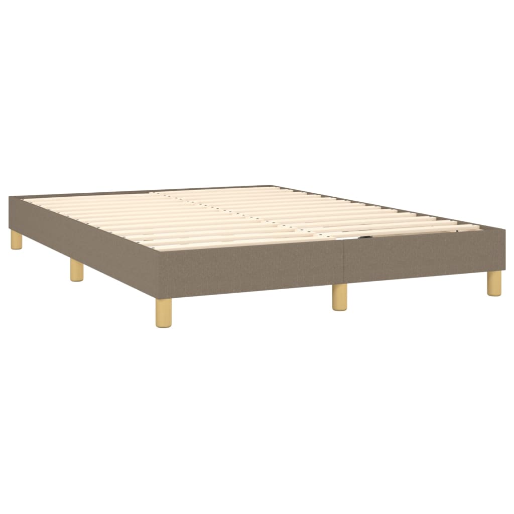 Bettgestell ohne Matratze Taupe 140x190 cm Stoff