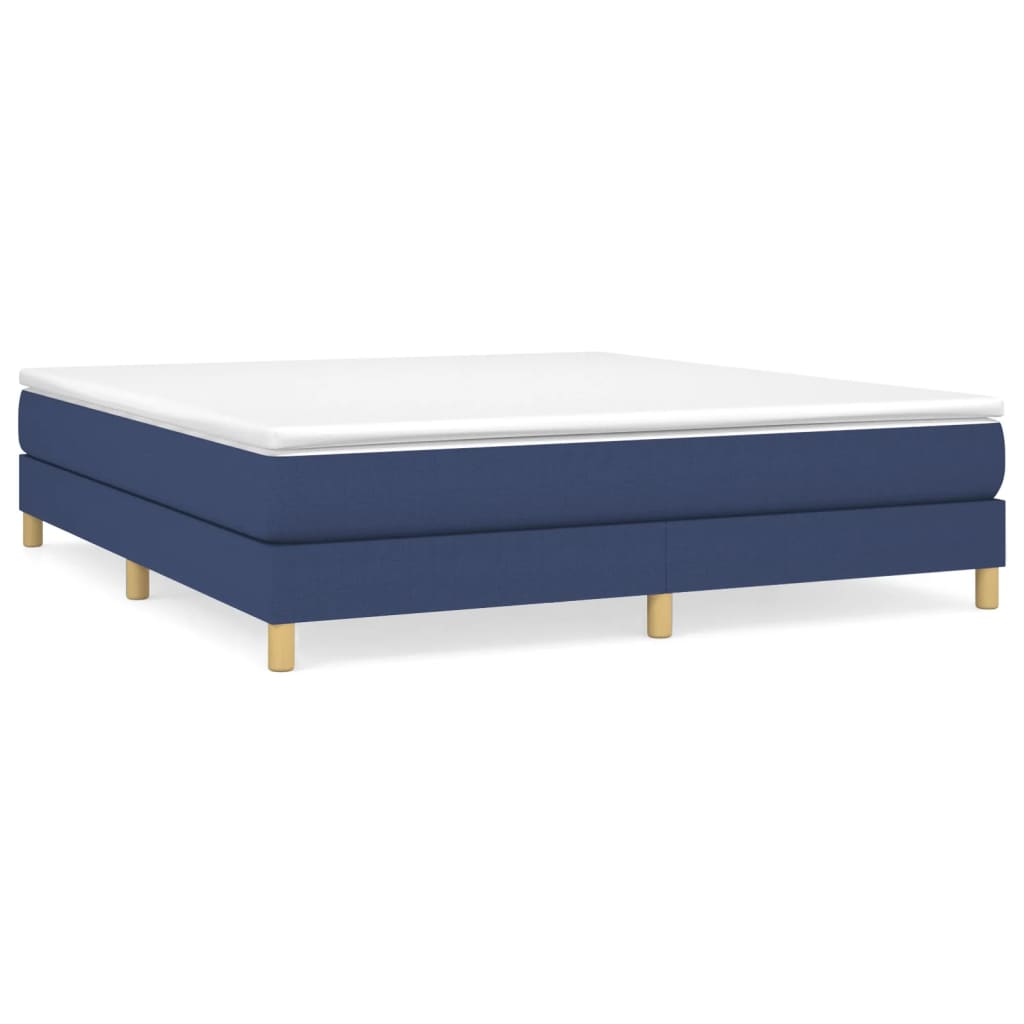Bettgestell ohne Matratze Blau 180x200 cm Stoff