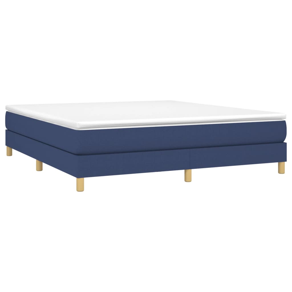 Bettgestell ohne Matratze Blau 180x200 cm Stoff