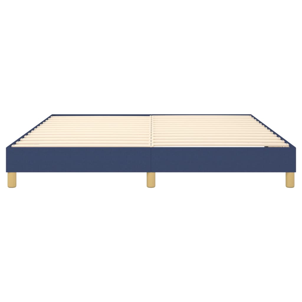 Bettgestell ohne Matratze Blau 180x200 cm Stoff