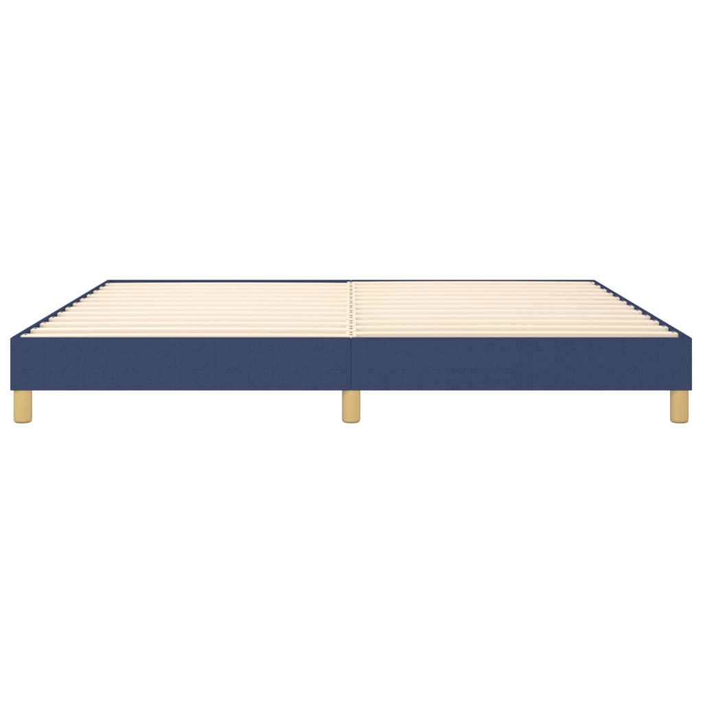 Bettgestell ohne Matratze Blau 200x200 cm Stoff