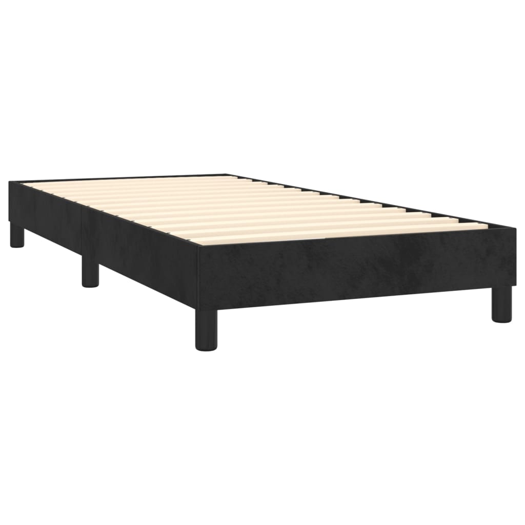 Bettgestell ohne Matratze Schwarz 100x200 cm Samt