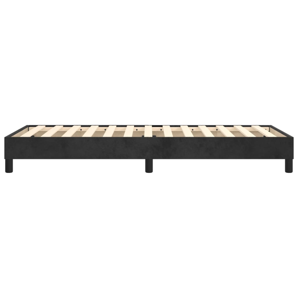 Bettgestell ohne Matratze Schwarz 100x200 cm Samt