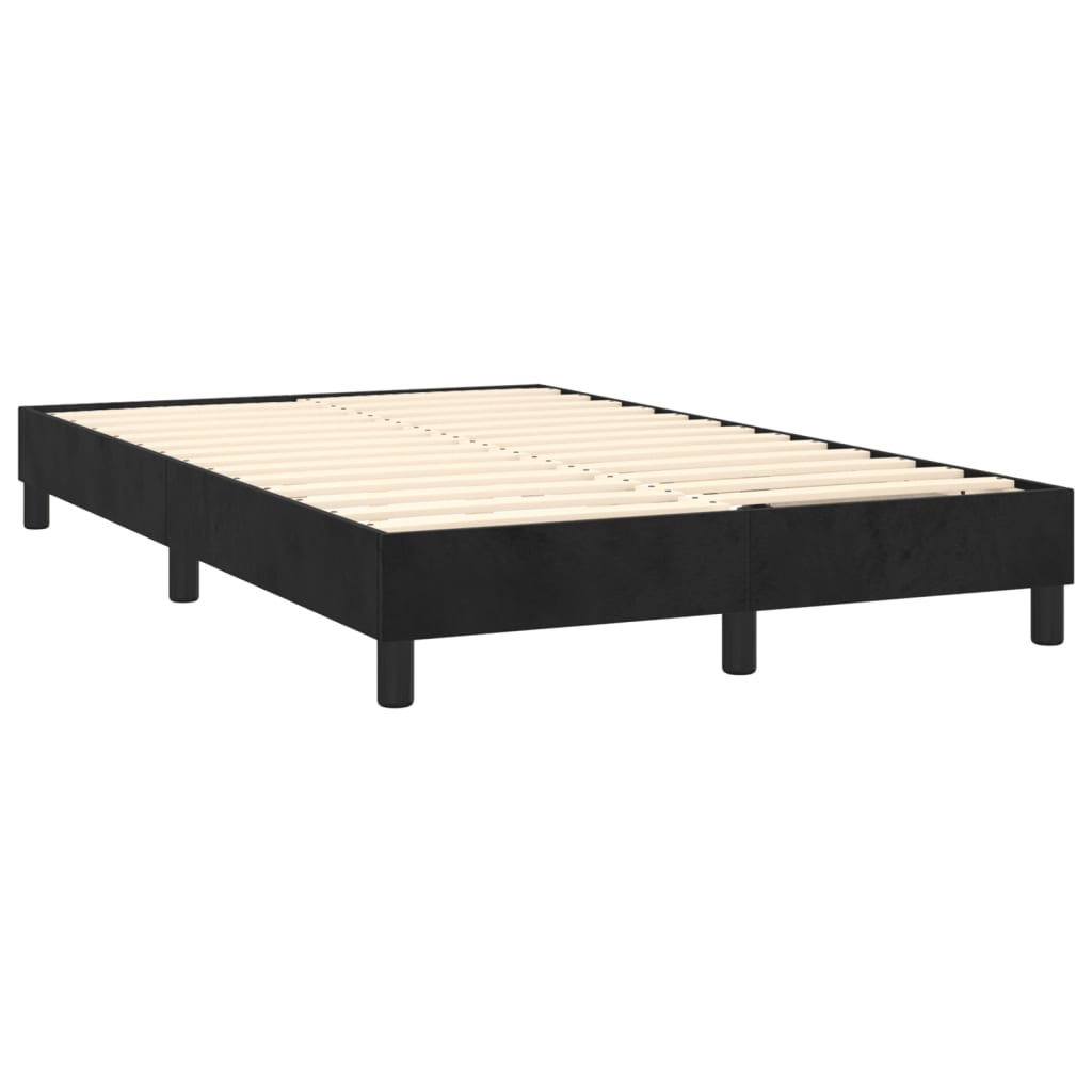 Bettgestell ohne Matratze Schwarz 120x200 cm Samt
