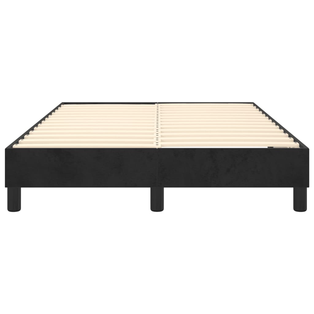 Bettgestell ohne Matratze Schwarz 120x200 cm Samt