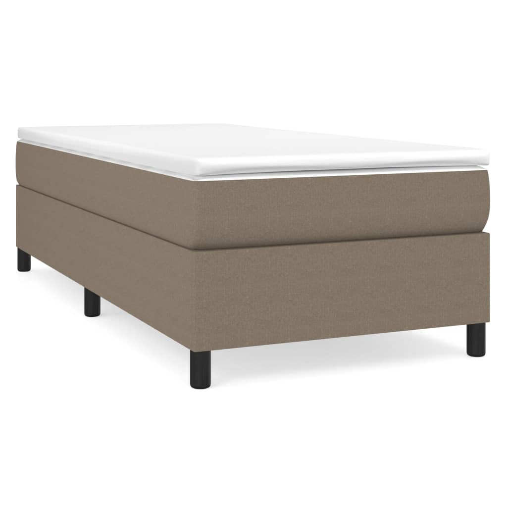 Bettgestell ohne Matratze Taupe 80x200 cm Stoff