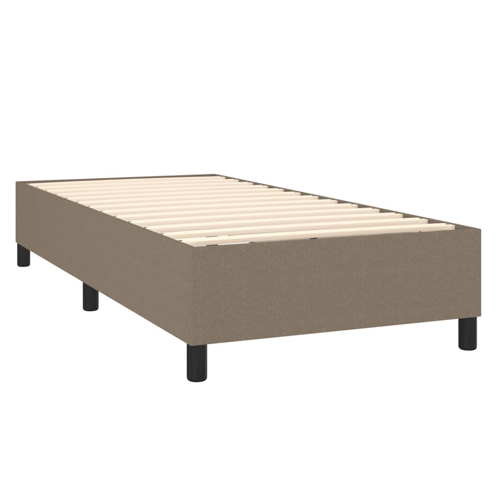 Bettgestell ohne Matratze Taupe 80x200 cm Stoff