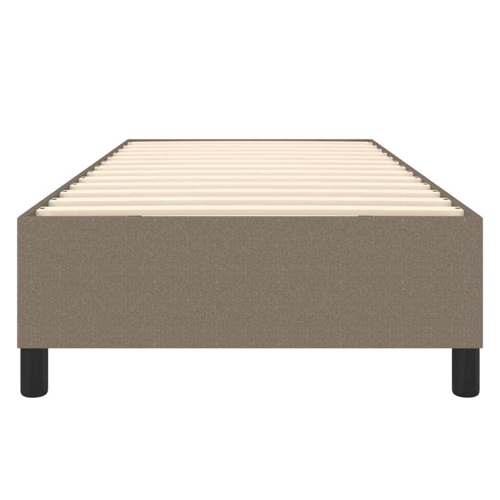 Bettgestell ohne Matratze Taupe 80x200 cm Stoff
