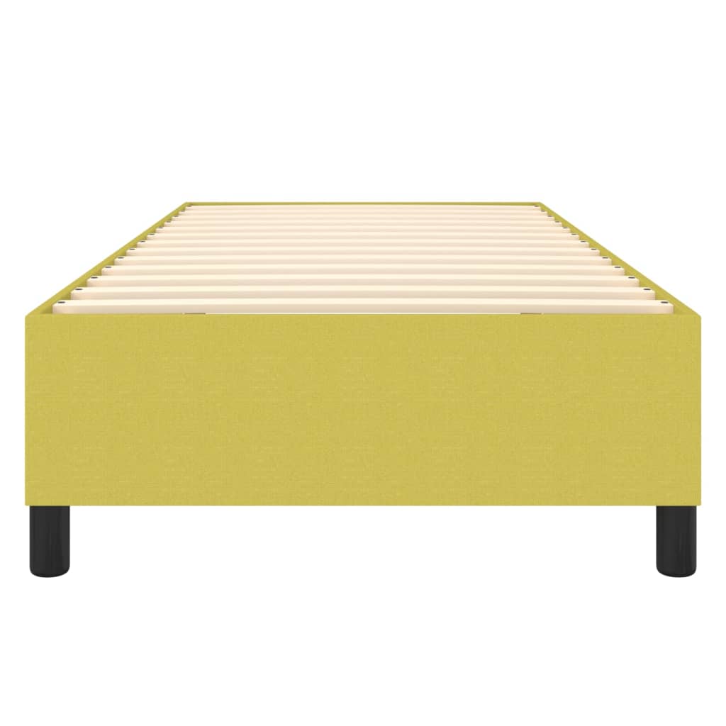 Bettgestell ohne Matratze Grün 100x200 cm Stoff