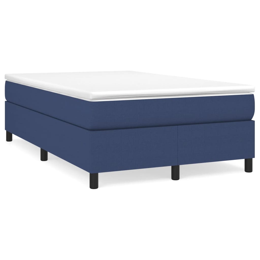 Bettgestell ohne Matratze Blau 120x200 cm Stoff