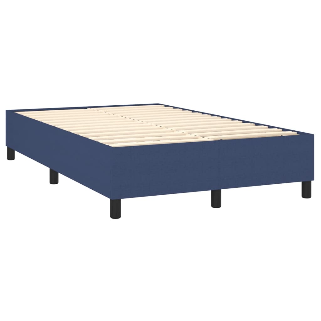 Bettgestell ohne Matratze Blau 120x200 cm Stoff