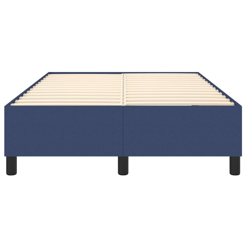Bettgestell ohne Matratze Blau 120x200 cm Stoff