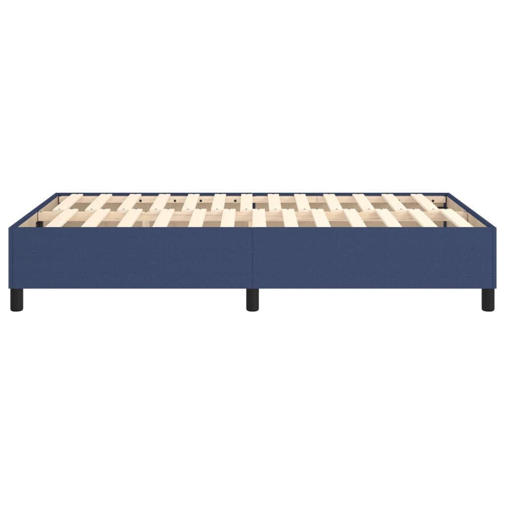 Bettgestell ohne Matratze Blau 120x200 cm Stoff