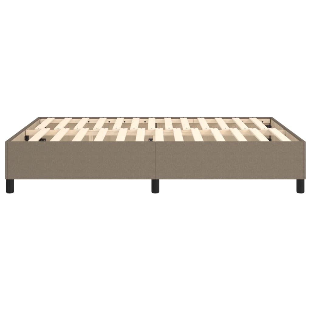 Bettgestell ohne Matratze Taupe 140x190 cm Stoff