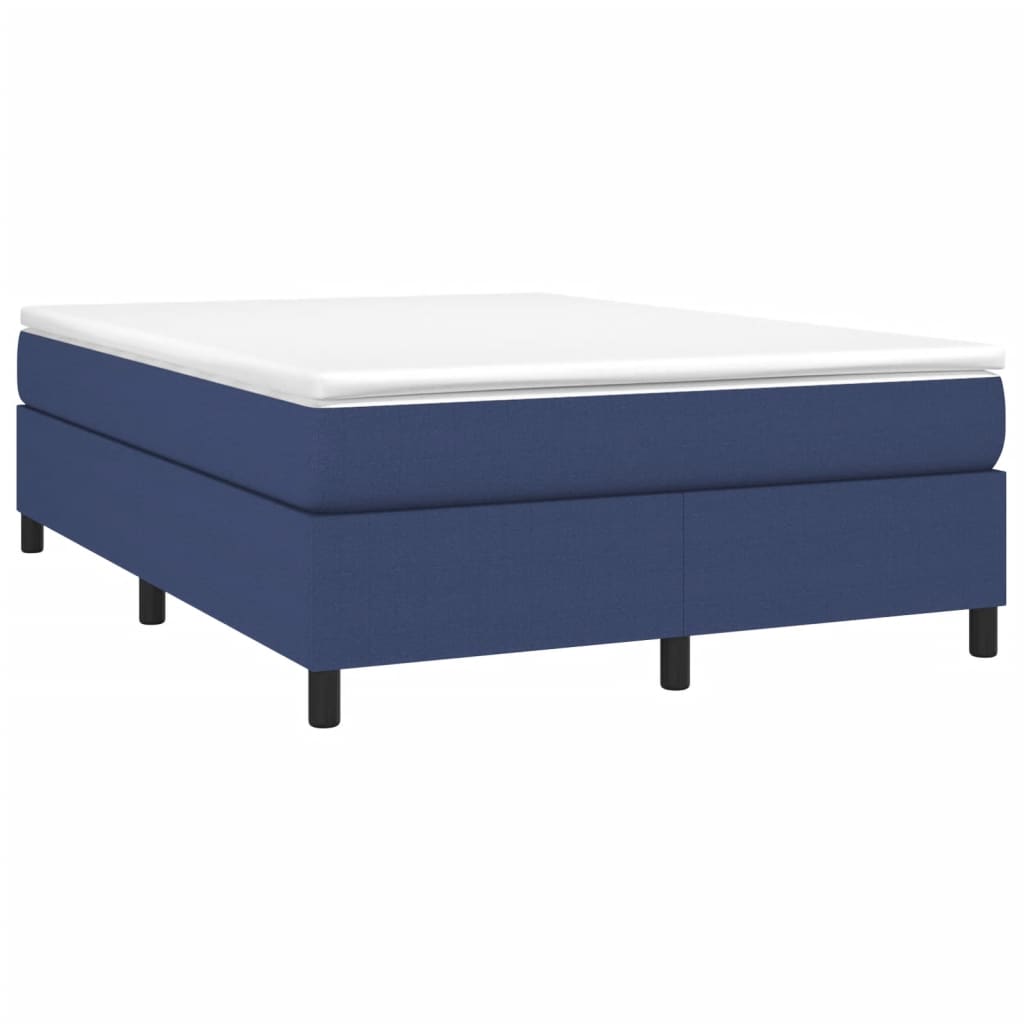 Bettgestell ohne Matratze Blau 140x190 cm Stoff