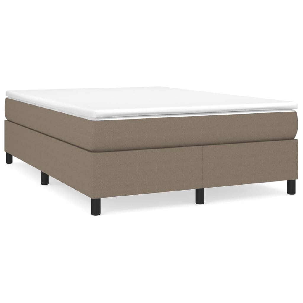 Bettgestell ohne Matratze Taupe 140x200 cm Stoff