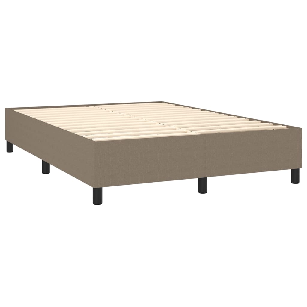 Bettgestell ohne Matratze Taupe 140x200 cm Stoff