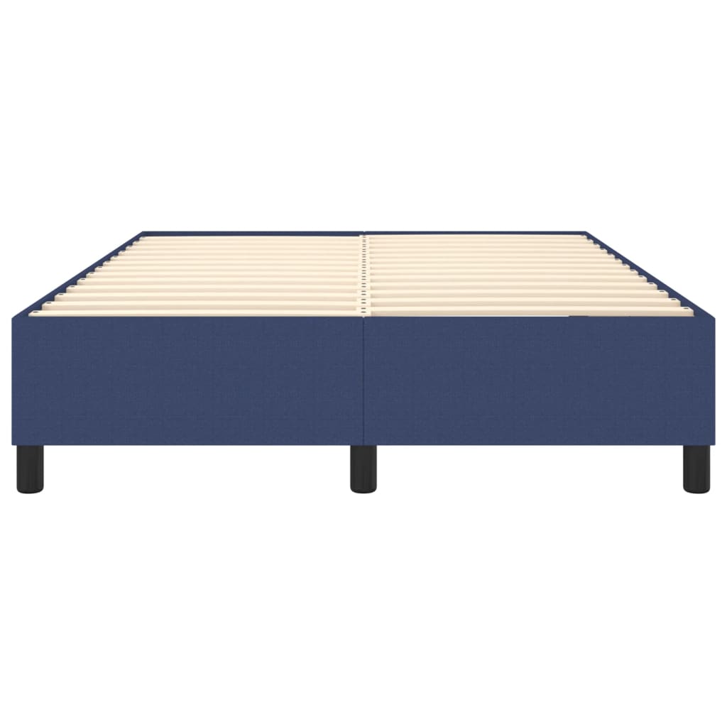 Bettgestell ohne Matratze Blau 140x200 cm Stoff