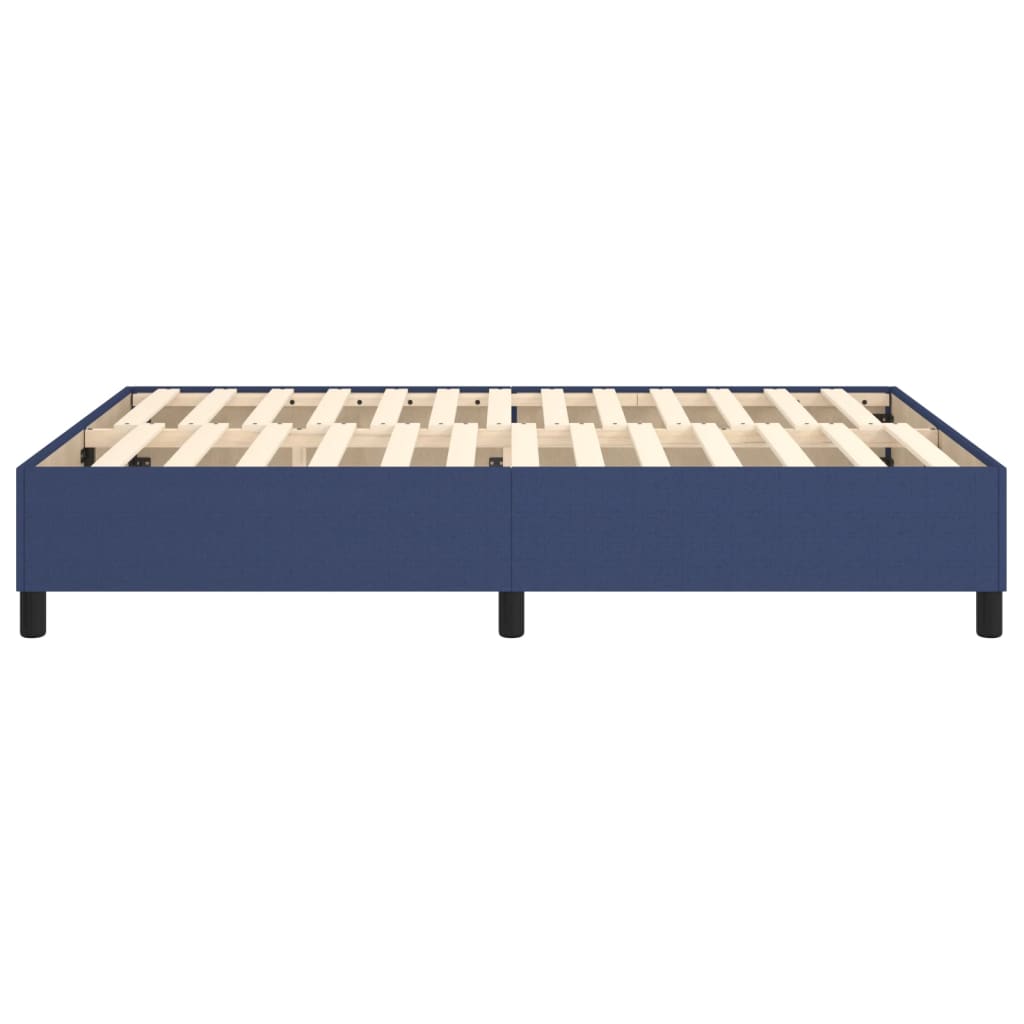 Bettgestell ohne Matratze Blau 140x200 cm Stoff