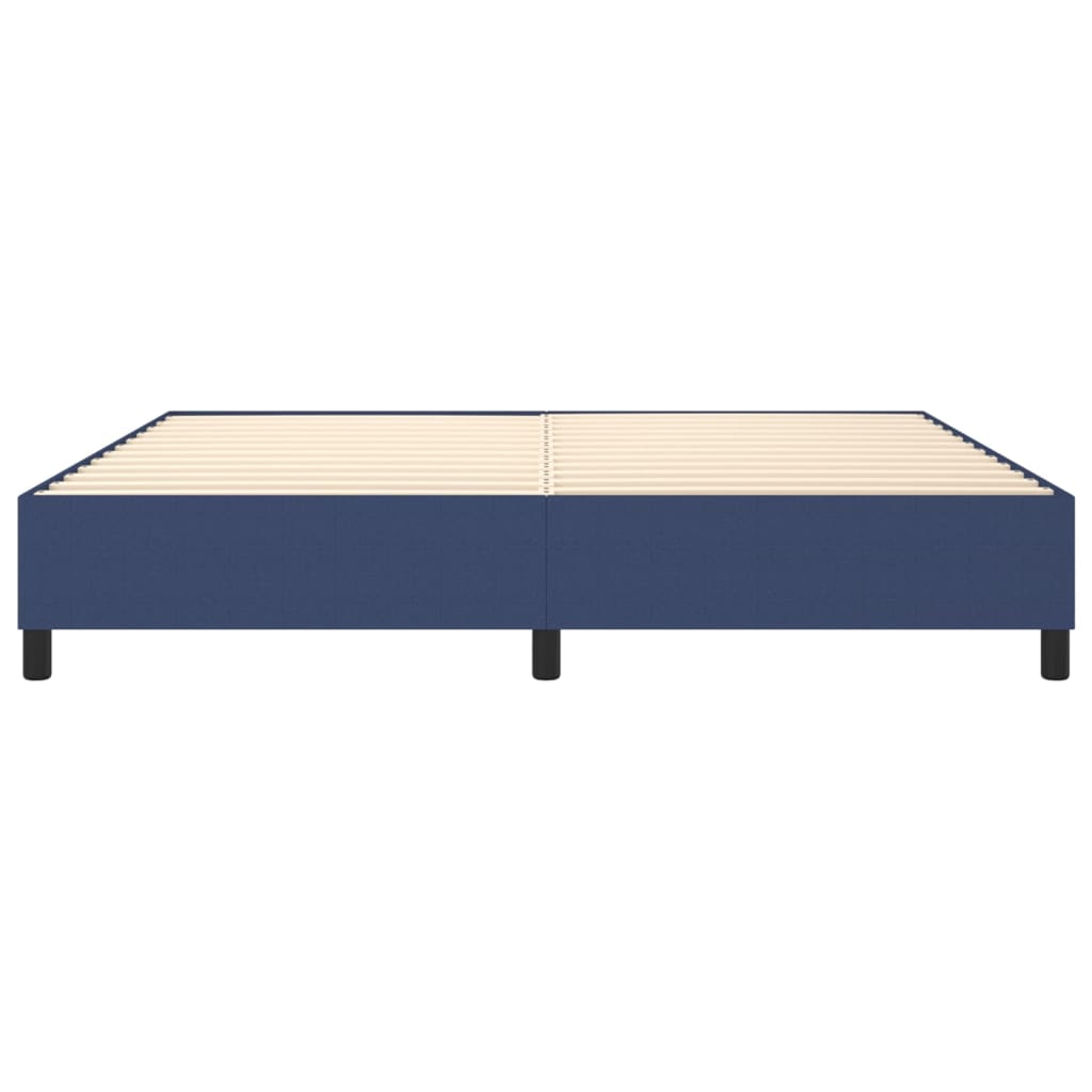 Bettgestell ohne Matratze Blau 200x200 cm Stoff