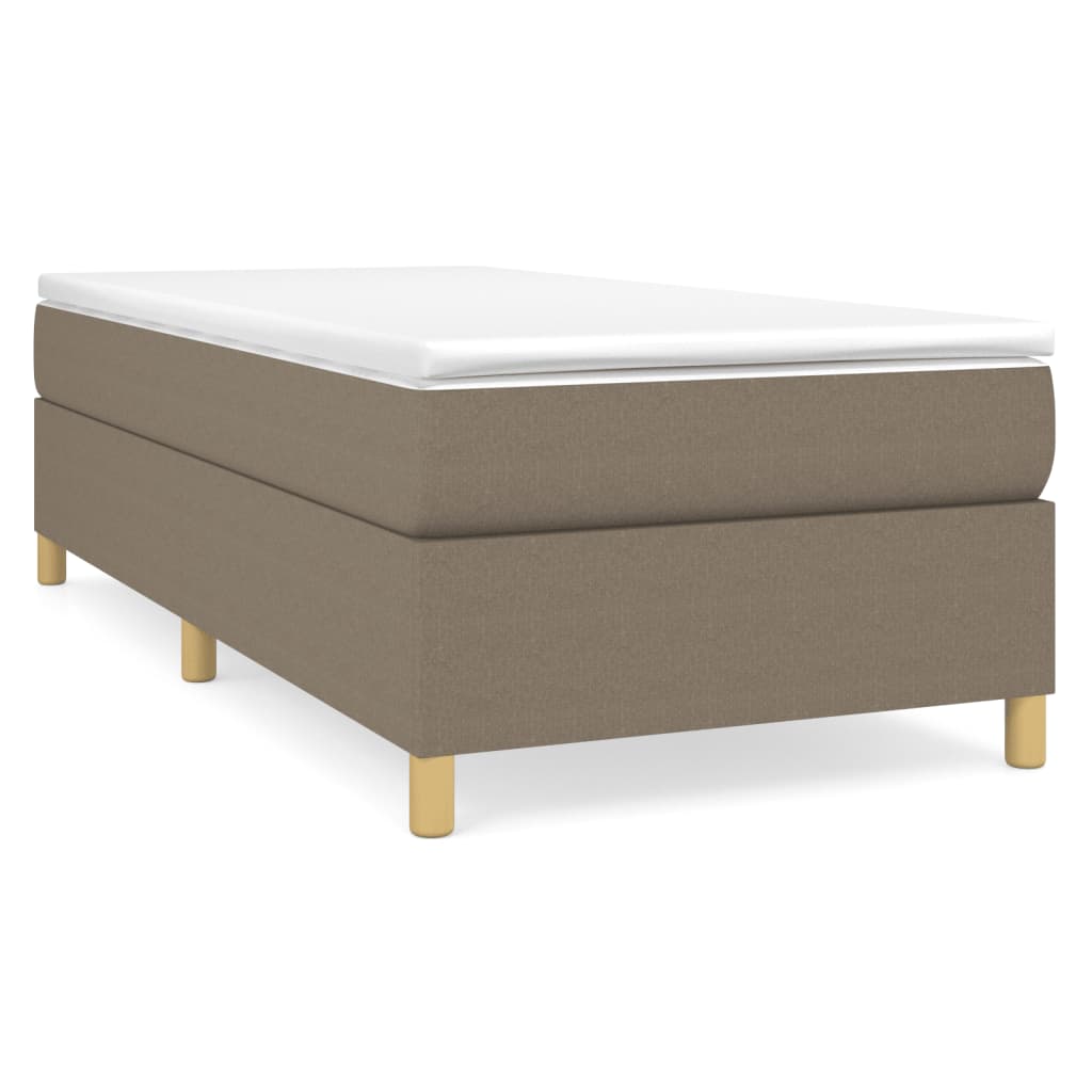 Bettgestell ohne Matratze Taupe 80x200 cm Stoff