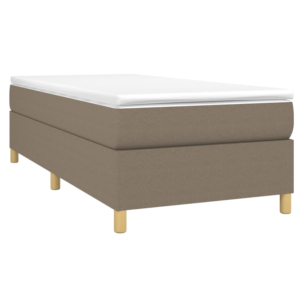 Bettgestell ohne Matratze Taupe 80x200 cm Stoff