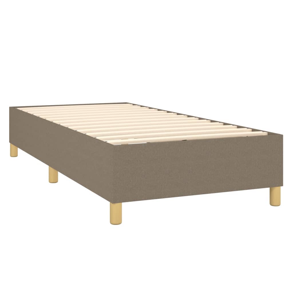 Bettgestell ohne Matratze Taupe 80x200 cm Stoff