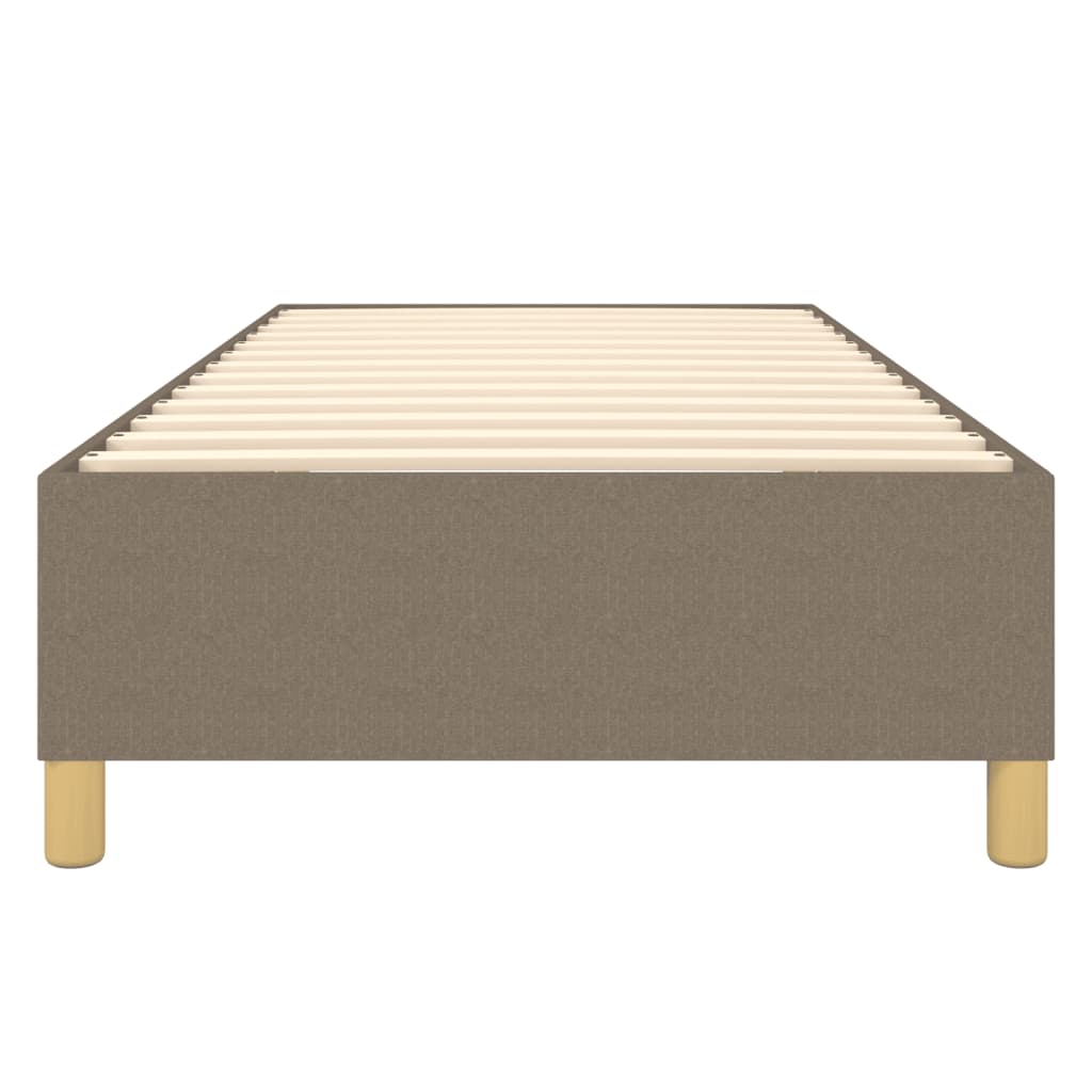 Bettgestell ohne Matratze Taupe 80x200 cm Stoff