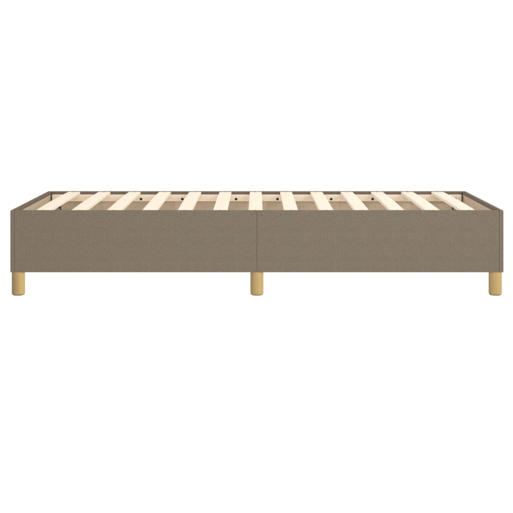 Bettgestell ohne Matratze Taupe 80x200 cm Stoff