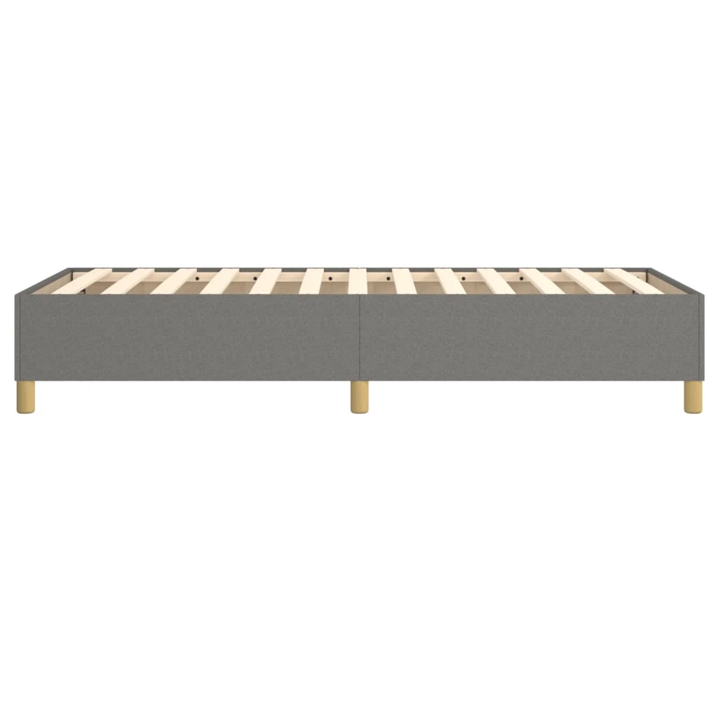 Bettgestell ohne Matratze Dunkelgrau 100x200 cm Stoff