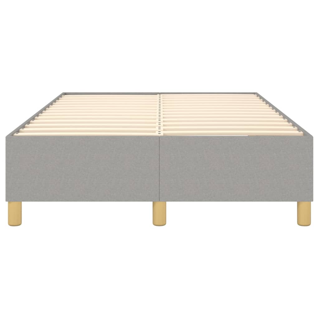 Bettgestell ohne Matratze Hellgrau 120x200 cm Stoff
