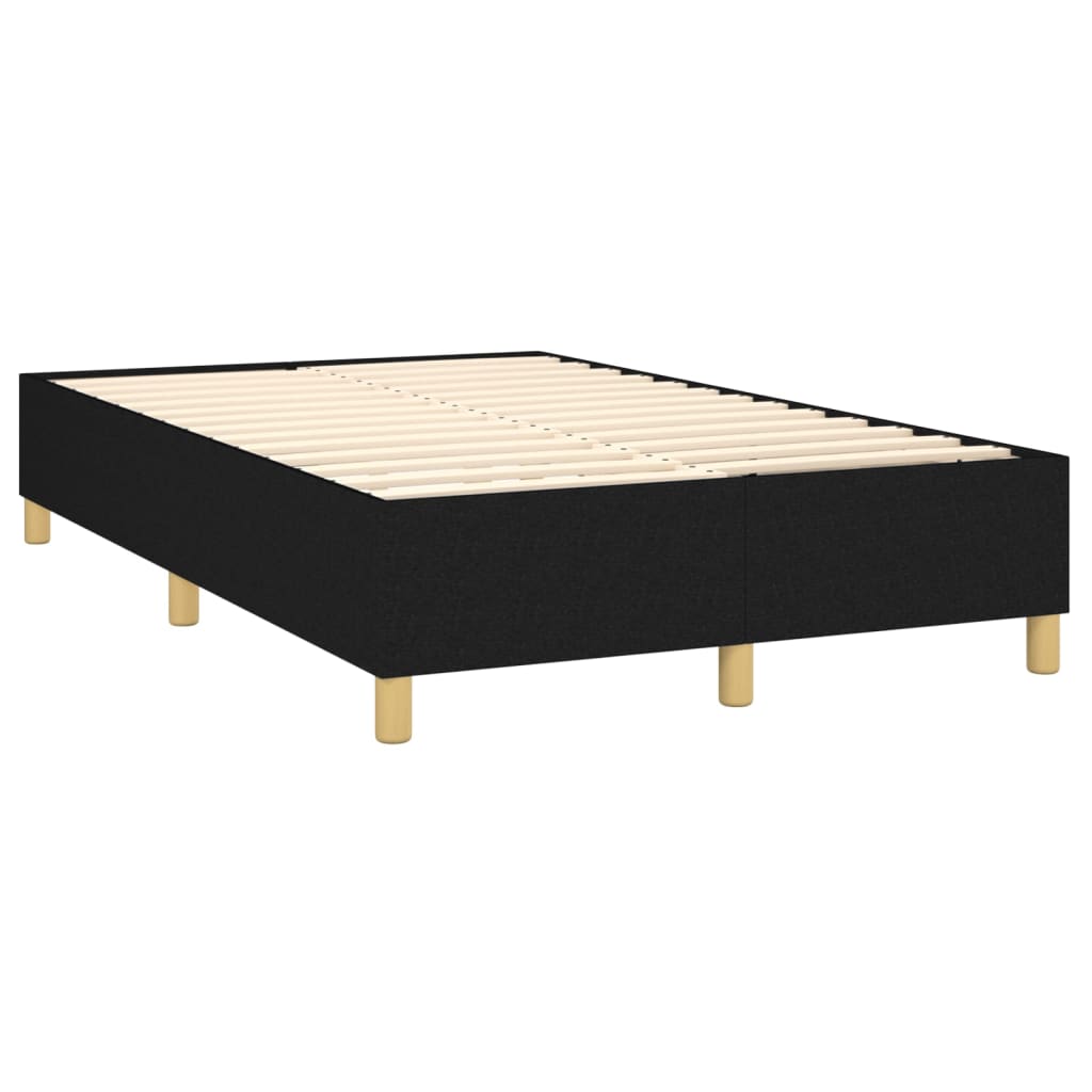 Bettgestell ohne Matratze Schwarz 120x200 cm Stoff