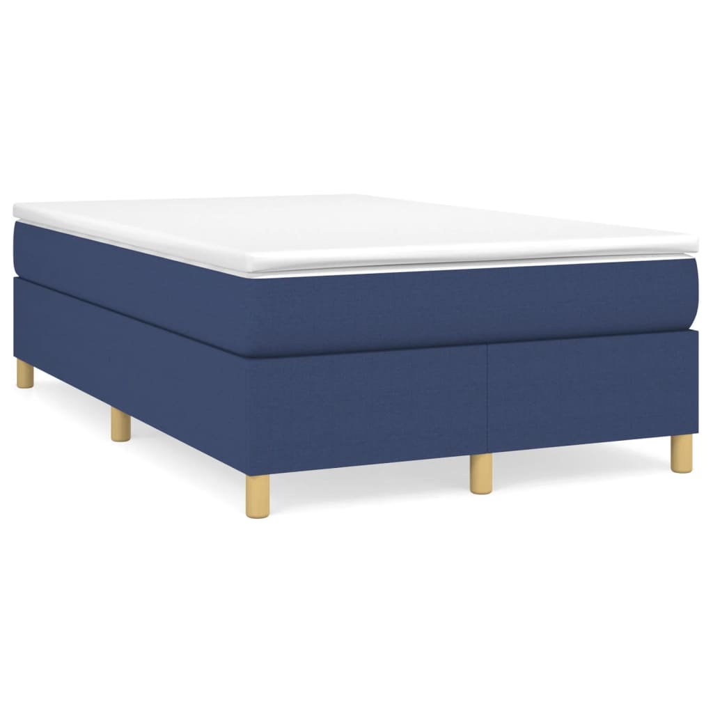 Bettgestell ohne Matratze Blau 120x200 cm Stoff