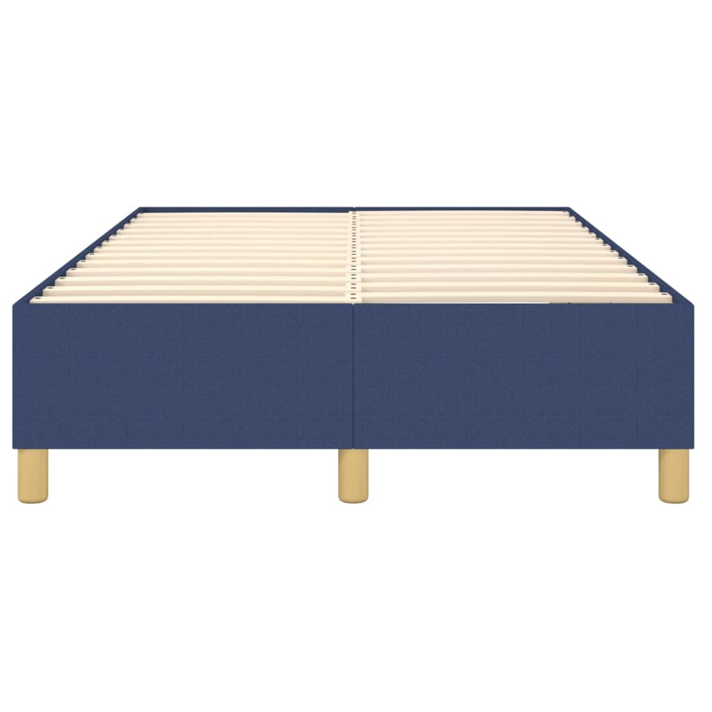 Bettgestell ohne Matratze Blau 120x200 cm Stoff