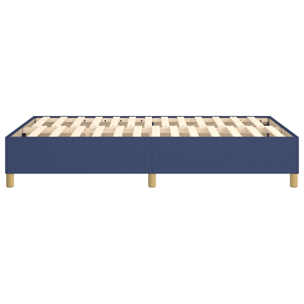 Bettgestell ohne Matratze Blau 120x200 cm Stoff