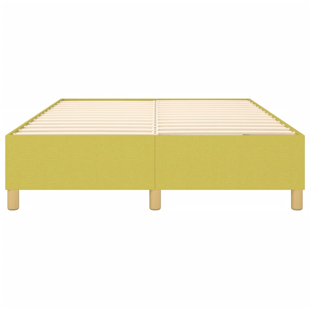 Bettgestell ohne Matratze Grün 140x190 cm Stoff