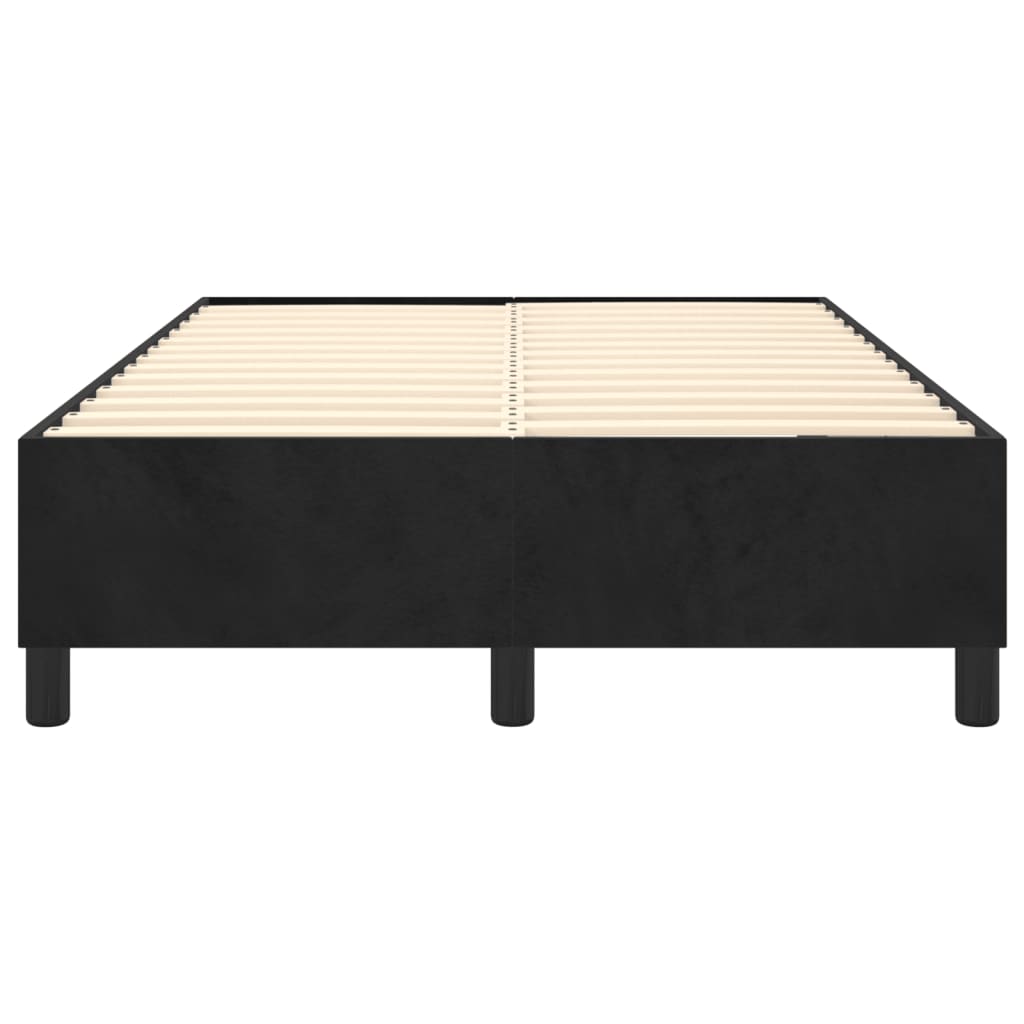 Bettgestell ohne Matratze Schwarz 120x200 cm Samt