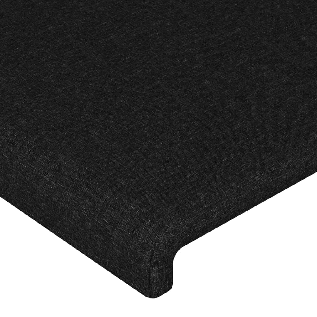Bettgestell ohne Matratze Schwarz 90x200 cm Stoff
