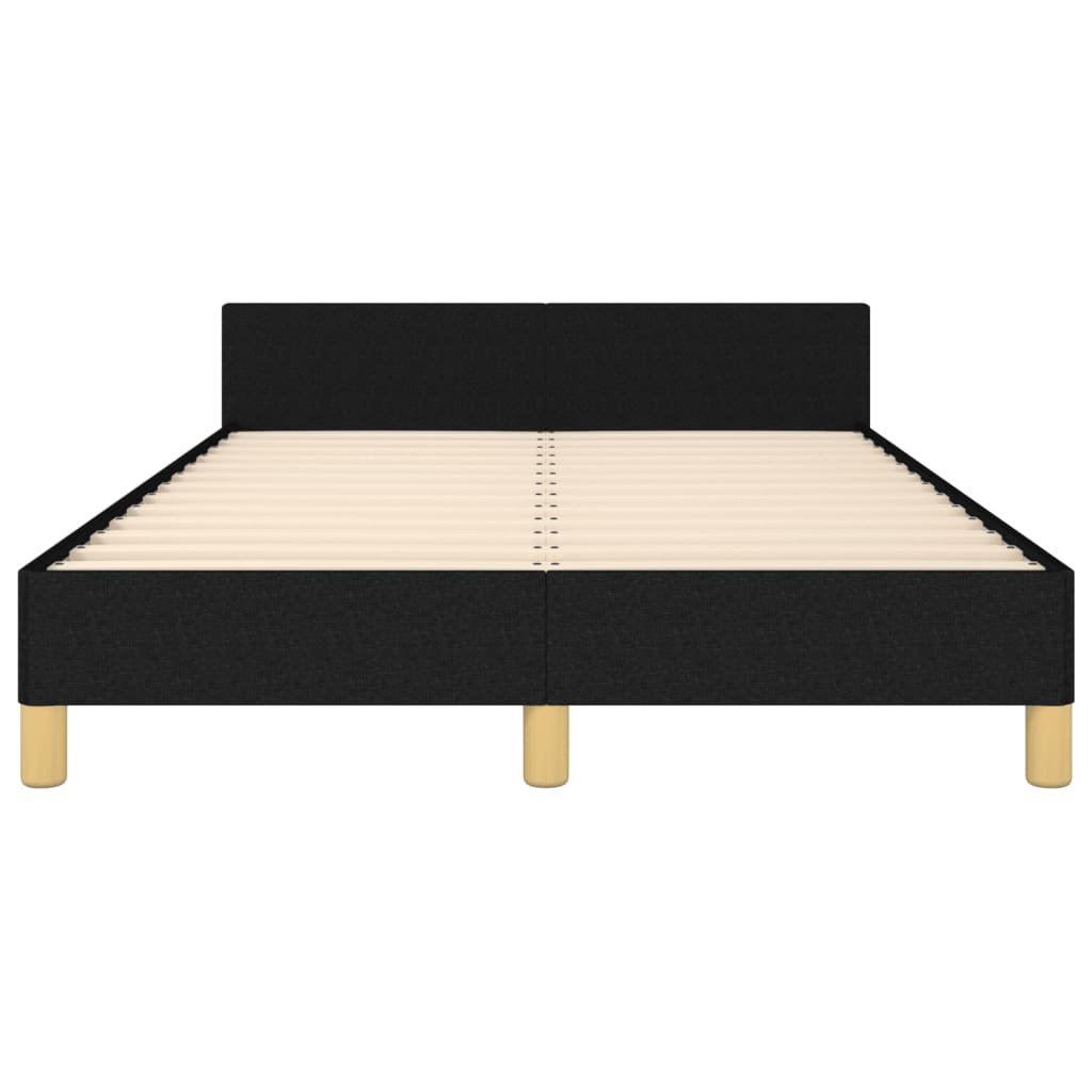 Bettgestell ohne Matratze Schwarz 120x200 cm Stoff