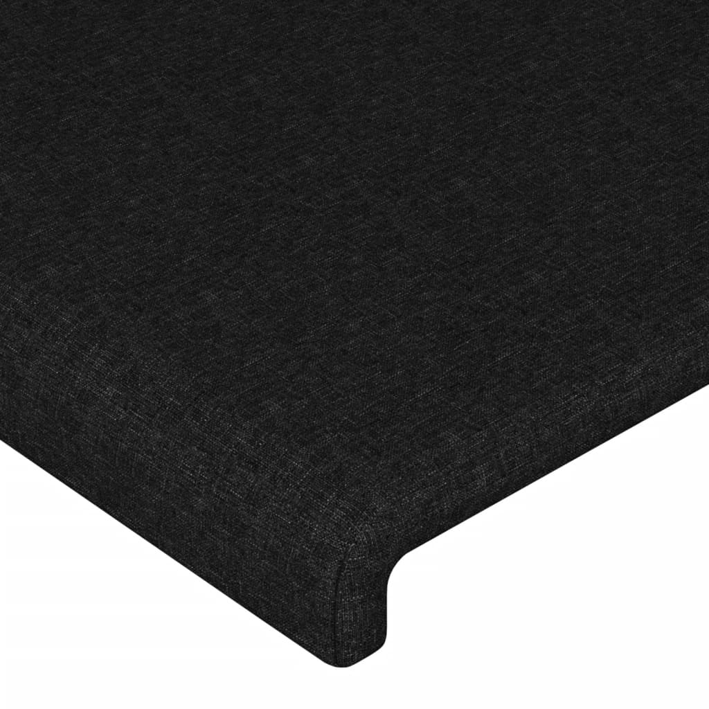 Bettgestell ohne Matratze Schwarz 120x200 cm Stoff