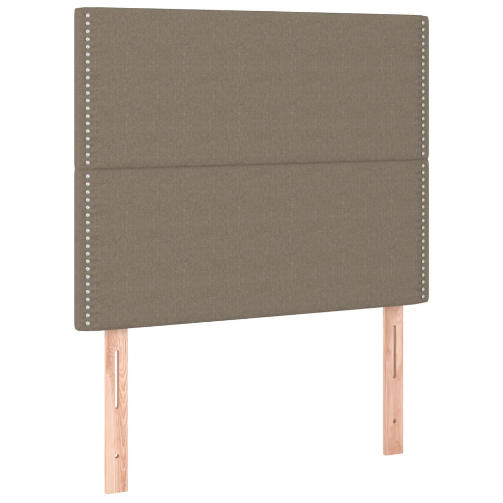Bettgestell ohne Matratze Taupe 90x190 cm Stoff