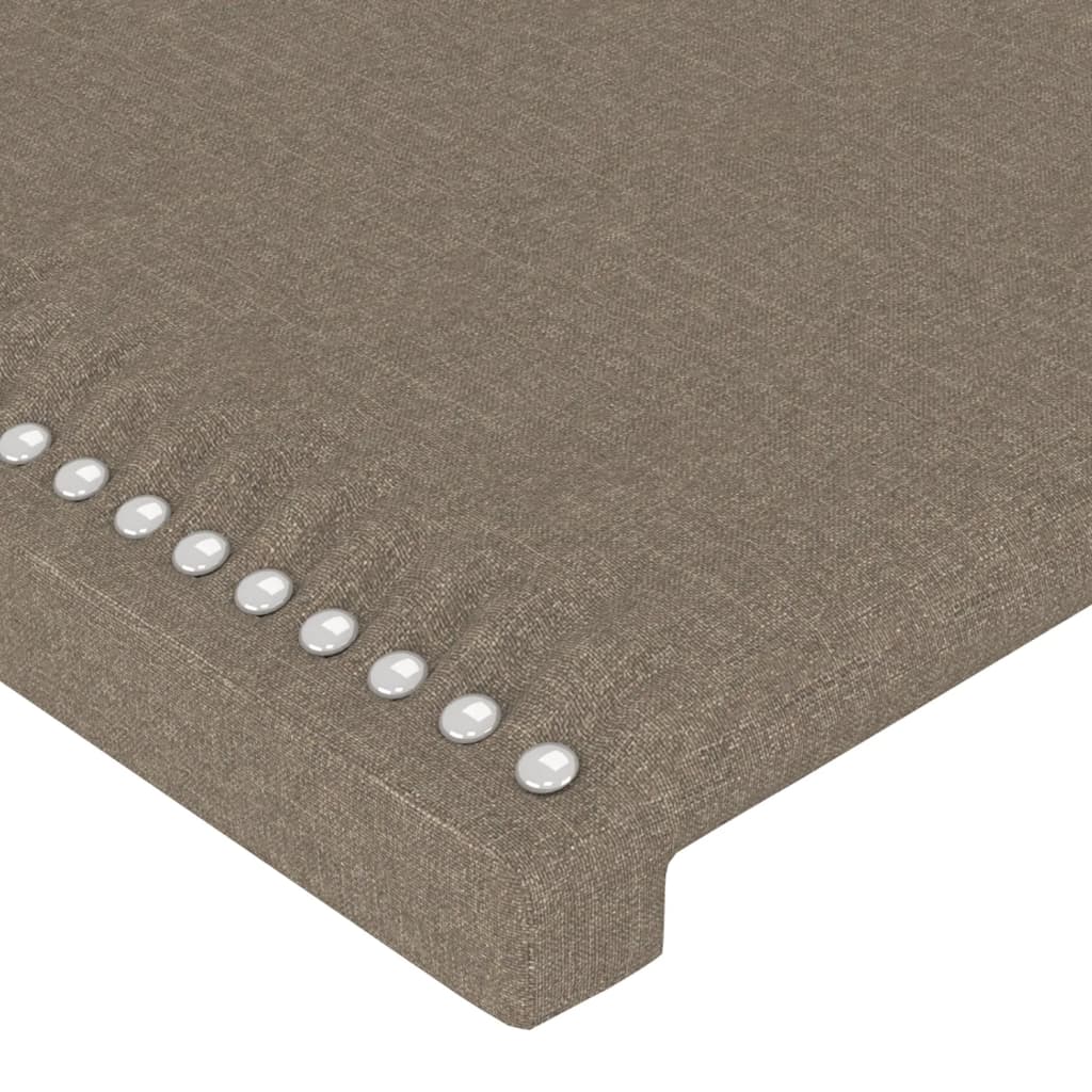 Bettgestell ohne Matratze Taupe 90x190 cm Stoff
