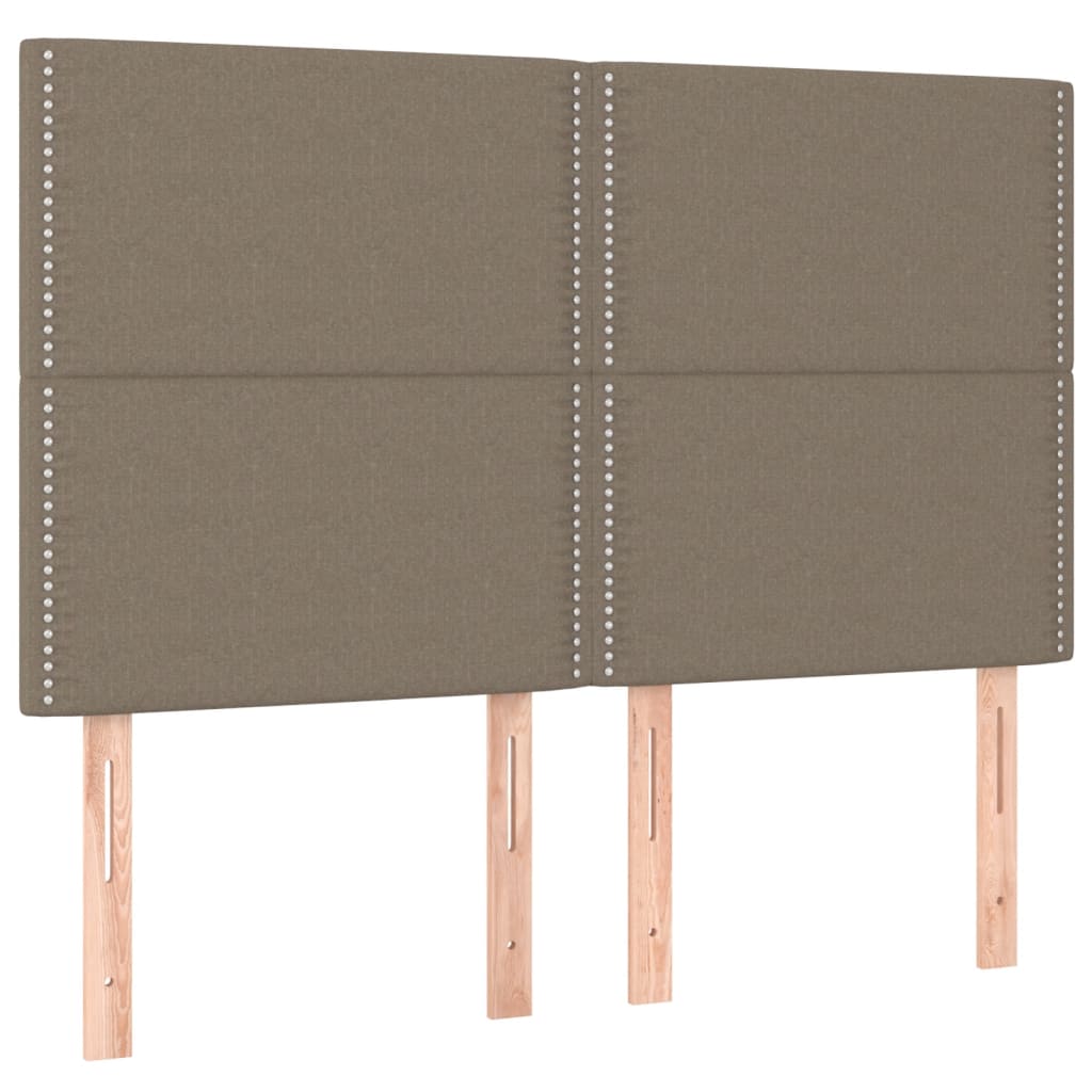 Bettgestell ohne Matratze Taupe 140x200 cm Stoff