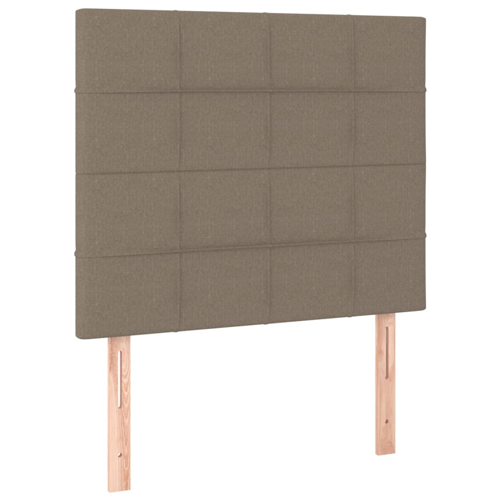 Bettgestell ohne Matratze Taupe 90x190 cm Stoff