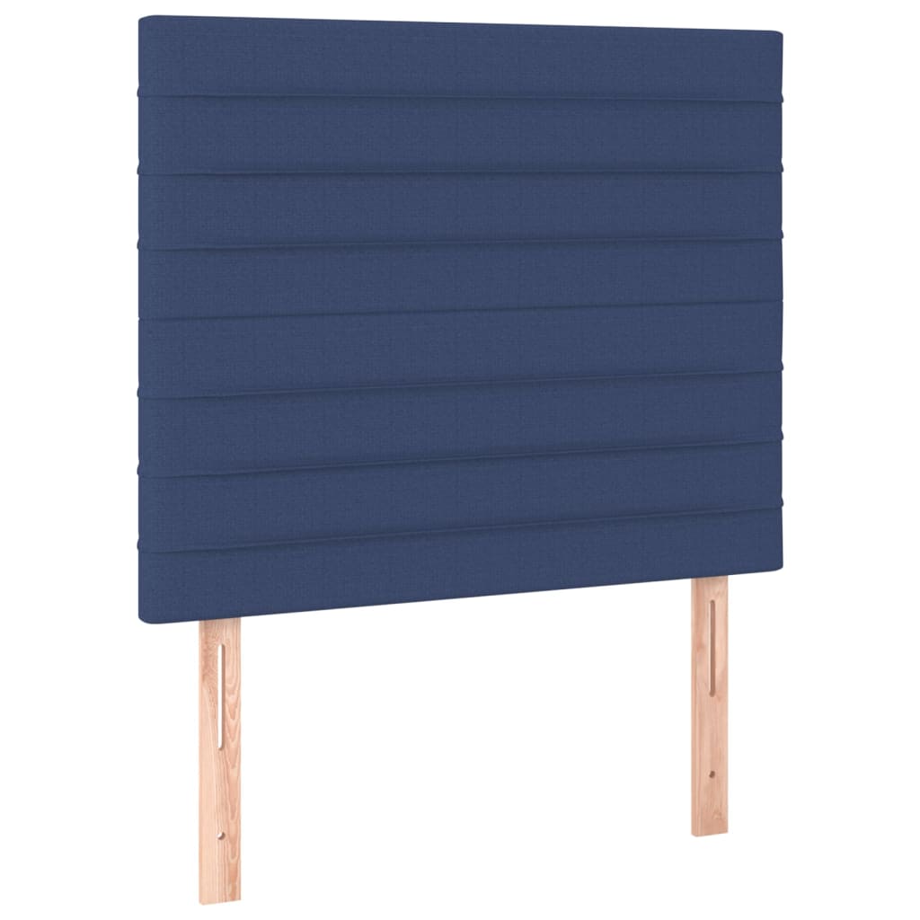 Bettgestell ohne Matratze Blau 120x200 cm Stoff
