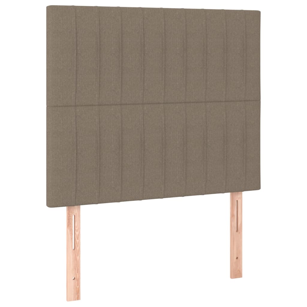 Bettgestell ohne Matratze Taupe 90x190 cm Stoff