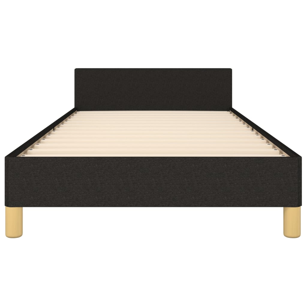 Bettgestell ohne Matratze Schwarz 90x200 cm Stoff