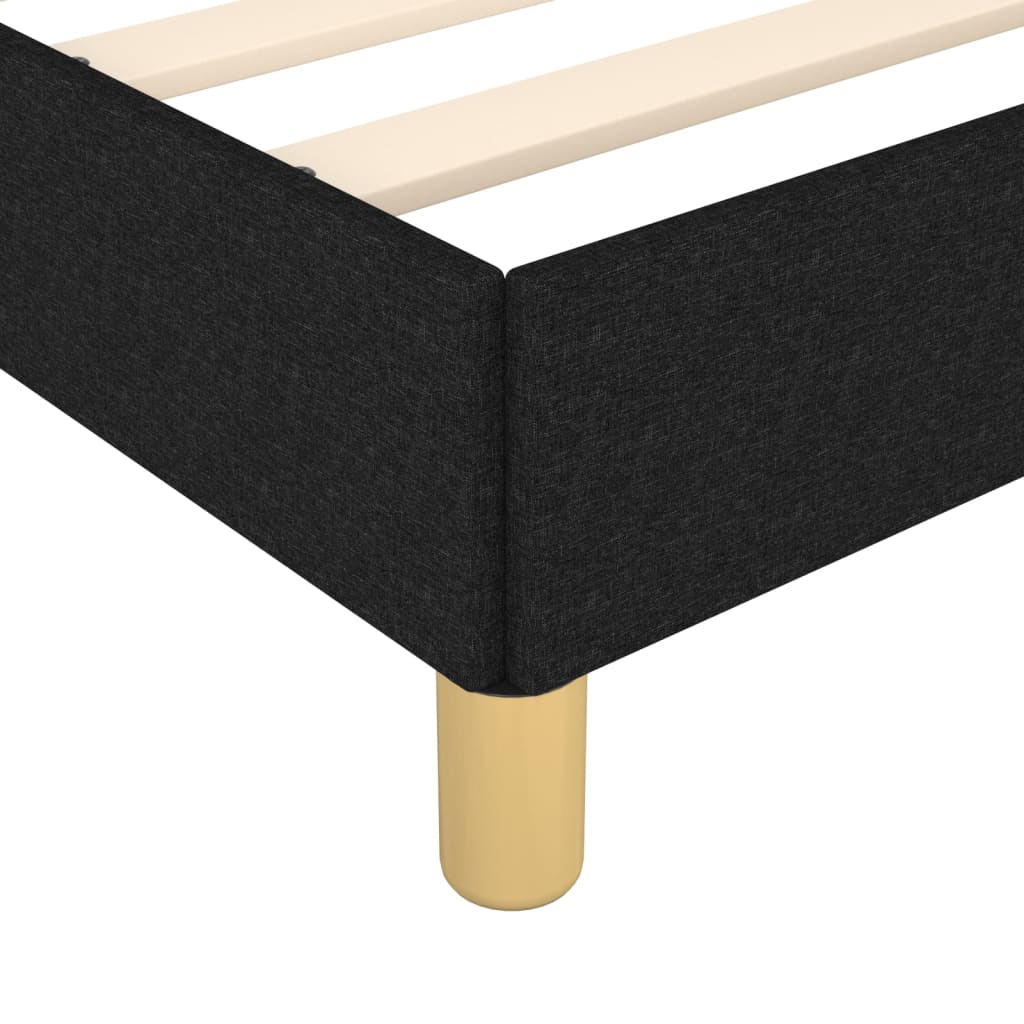 Bettgestell ohne Matratze Schwarz 90x200 cm Stoff