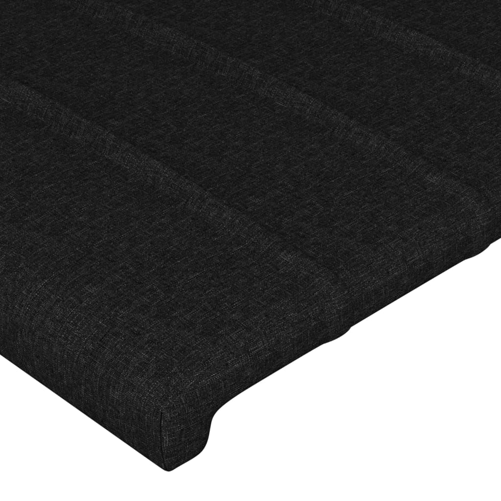 Bettgestell ohne Matratze Schwarz 90x200 cm Stoff