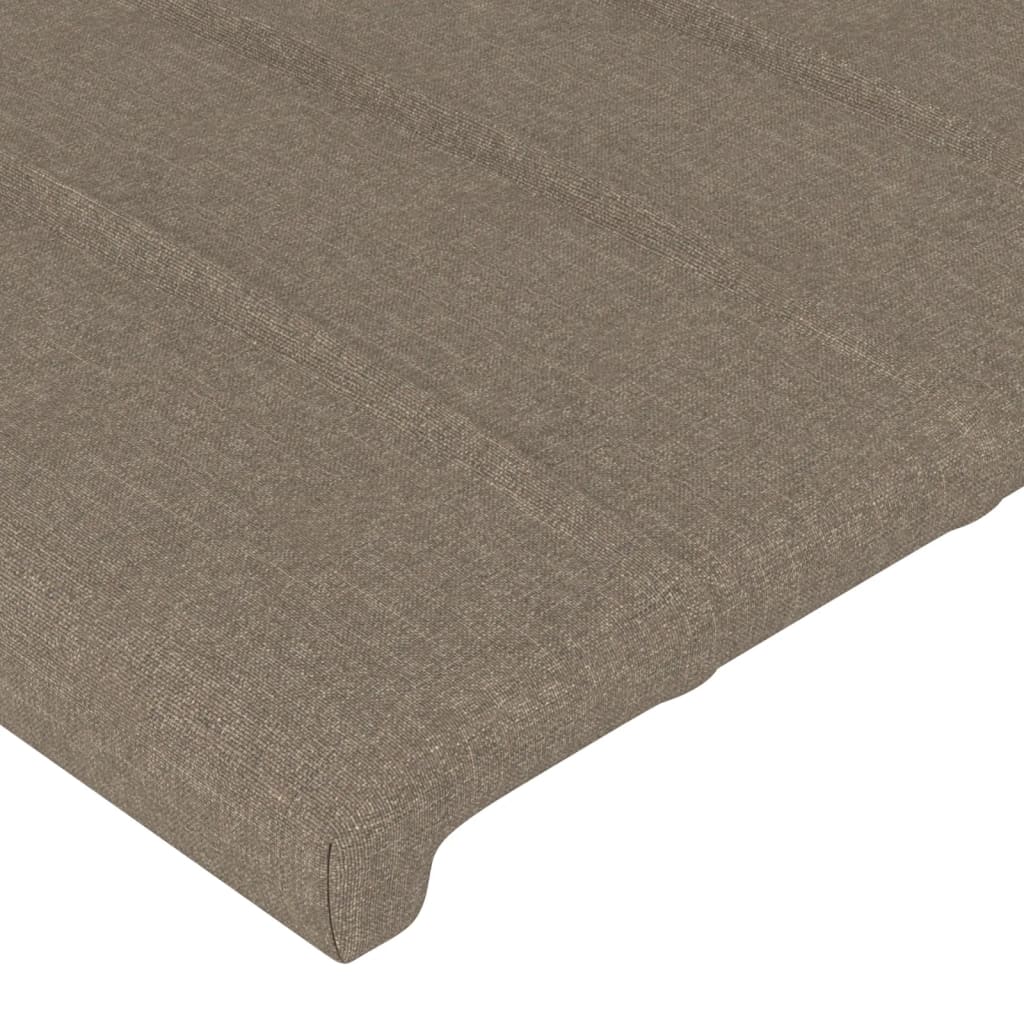 Bettgestell ohne Matratze Taupe 90x200 cm Stoff